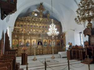 Apostoli Andreaan luostarin ikonostaasi Pohjois-Kyproksella.