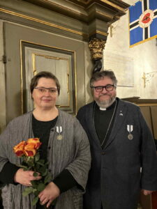 Mitalistit Liliann ja Hannu Keskinen, kuvaaja: Lea Saar